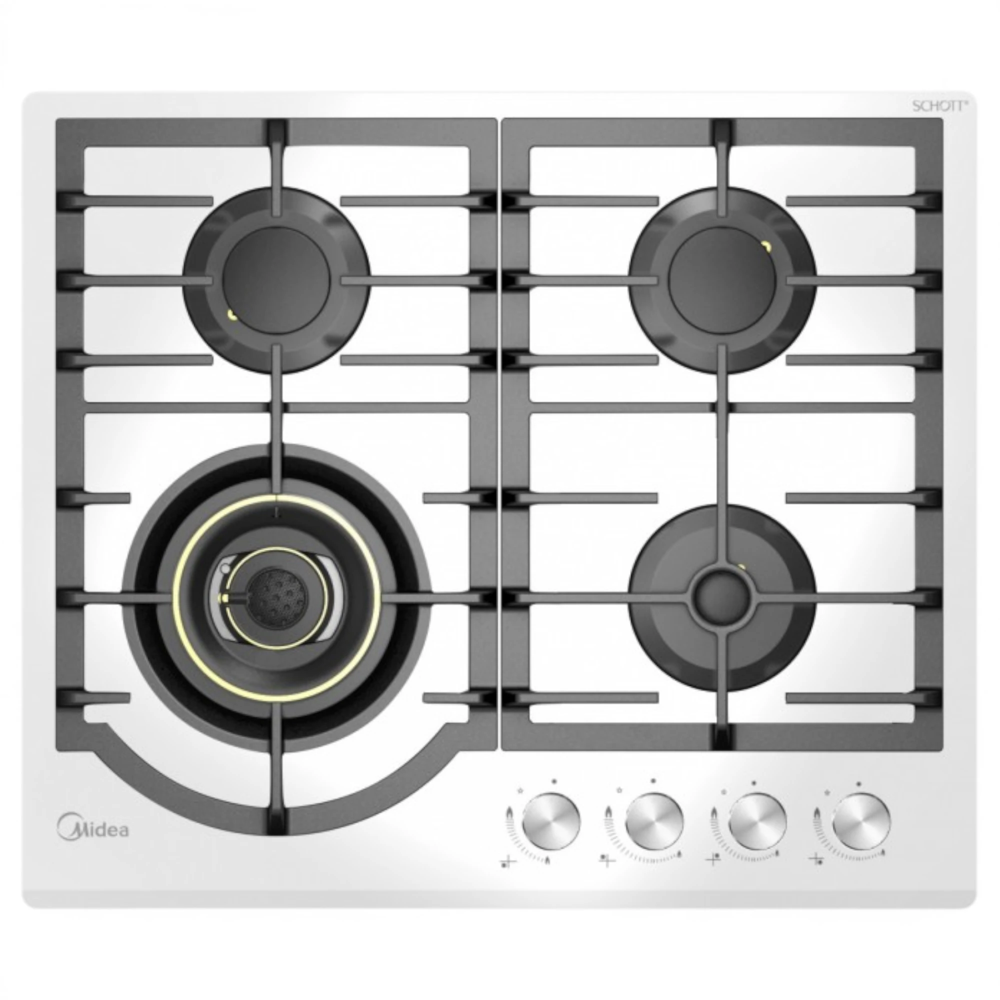 Варочная панель газовая MG 696V GW Midea MG696VGW