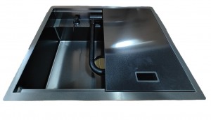 Backer Hide 600-45074 Nano Black Backer PVD Кухонная мойка Backer Hide 600-45074 Nano Black Backer PVD Кухонная мойка