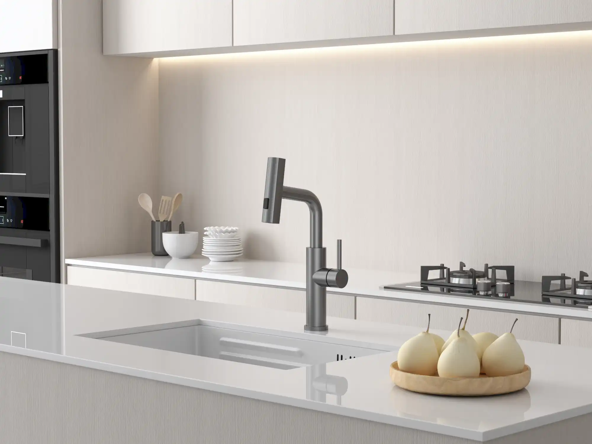 Backer RAF 3281 GUN GREY Кухонный кран Backer RAF 3281 GUN GREY Кухонный кран