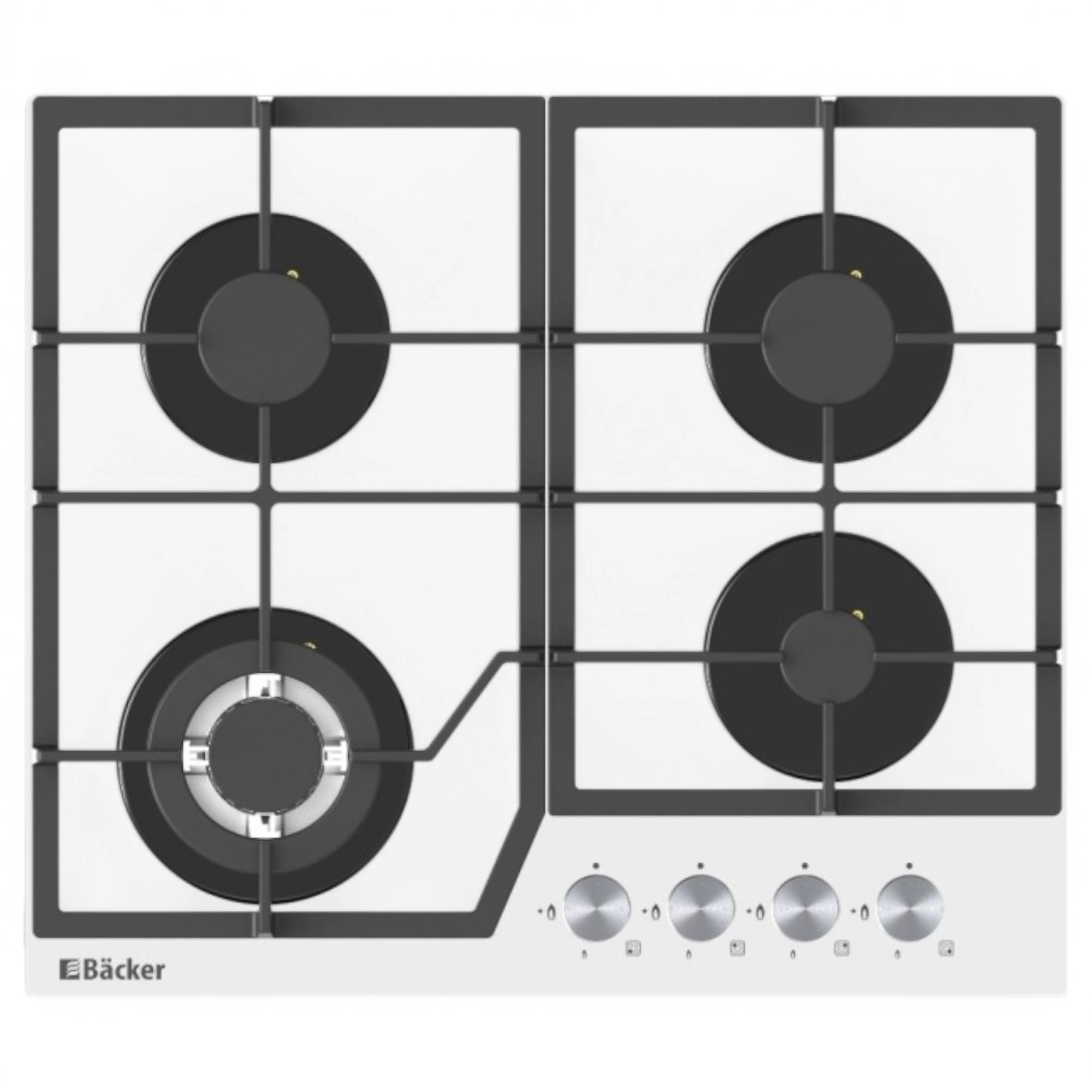  Backer RIKI 6004 Turbo WH GL Backer Встраиваемая варочная поверхность
