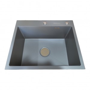 Backer Simple 550-450 TITAN GREY Backer PVD Кухонная мойка Backer Simple 550-450 TITAN GREY Backer PVD Кухонная мойка