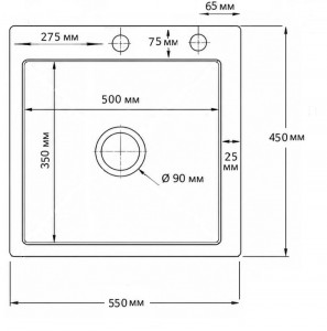 Backer Simple 550-450 Inox Backer Кухонная мойка Backer Simple 550-450 Inox Backer Кухонная мойка