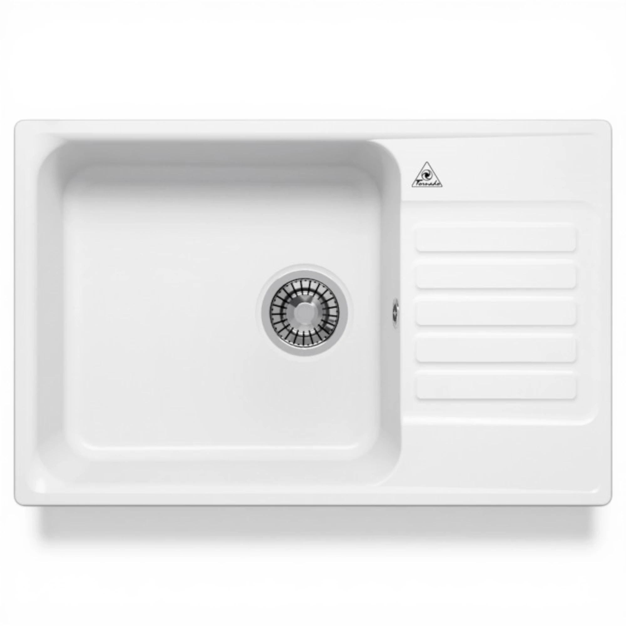  мойка кварцевая Tornado QUARTZ L740 WHITE
