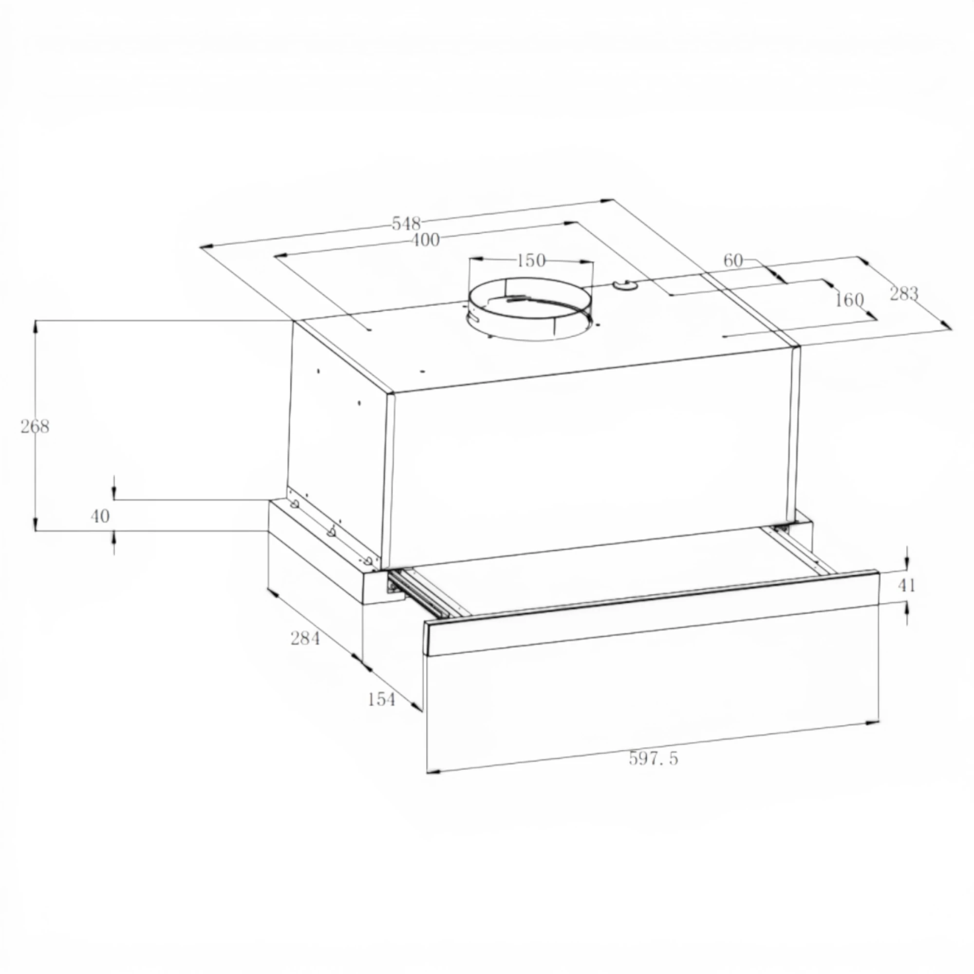 Backer MAURO60 1200 BL Led Backer Вытяжка Backer MAURO60 1200 BL Led Backer Вытяжка